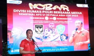 Nobar Timnas Indonesia U-23 Vs Uzbekistan U-23 Bareng Wartawan, Kadiv Humas Bicara Persatuan Bangsa