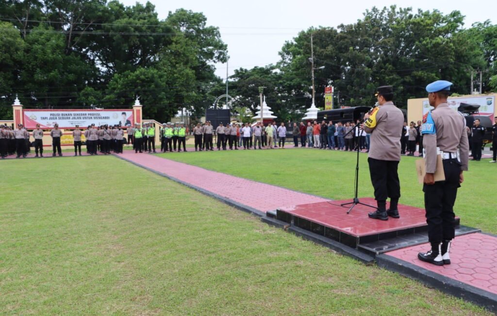 Akhirnya PKS PT. PPSP Dioperasikan Kembali, Polres Labuhanbatu Gelar Apel Kesiapan PAM di Lokasi Pabrik