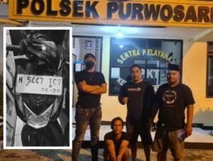 Maling Motor di Sengonagung, Ditangkap Unit Reskrim Polsek Purwosari