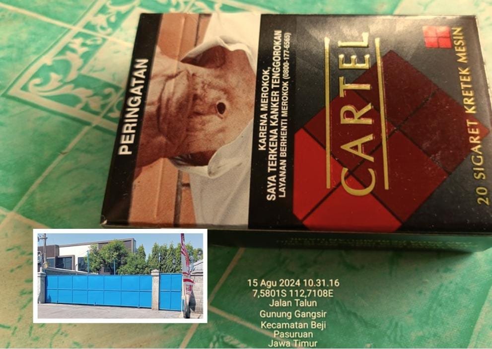 Selain Tanpa Papan Nama, Gudang yang Memproduksi Rokok Merk Cartel Perlu Dipertanyakan, APH & Bea Cukai Harus Tau