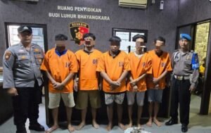 Komplotan Pencuri Kabel Milik PT. Telkom di Asemrowo Surabaya Diamankan Polisi