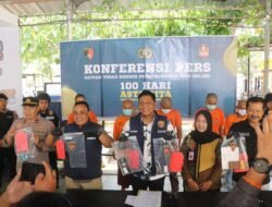 Berantas Judi Online, Polres Trenggalek Amankan 6 Orang Tersangka