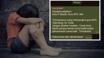 Oknum Guru MTS M.H Tejowangi Purwosari Intimidasi Walimurid