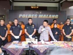 Ungkap 16 Kasus Perjudian, Polres Malang Amankan 17 Tersangka