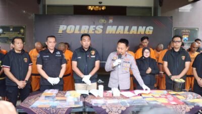 Ungkap 16 Kasus Perjudian, Polres Malang Amankan 17 Tersangka