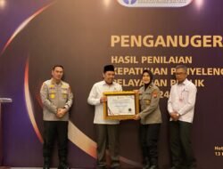 Polres Nganjuk Raih Penghargaan Kepatuhan Penyelenggaraan Pelayanan Publik 2024