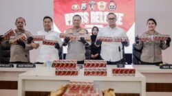 Polrestabes Surabaya Berhasil Gagalkan Pengiriman 145 Koli Rokok Ilegal Senilai Rp 2,1 Miliar